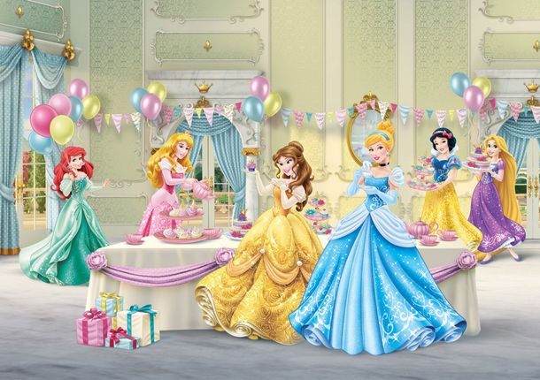 Disney Photo wallpaper wallpaper princess kids colorful 360x254 cm FTD 2224