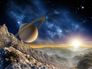 XL Photo wallpaper Saturn space satellite wallpaper paper non woven Des-10 1