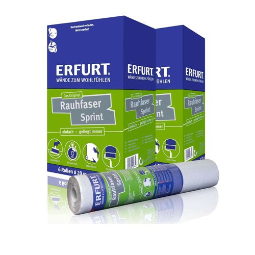 12 Rollen Erfurt Rauhfaser Sprint Tapete | 20x0,53m