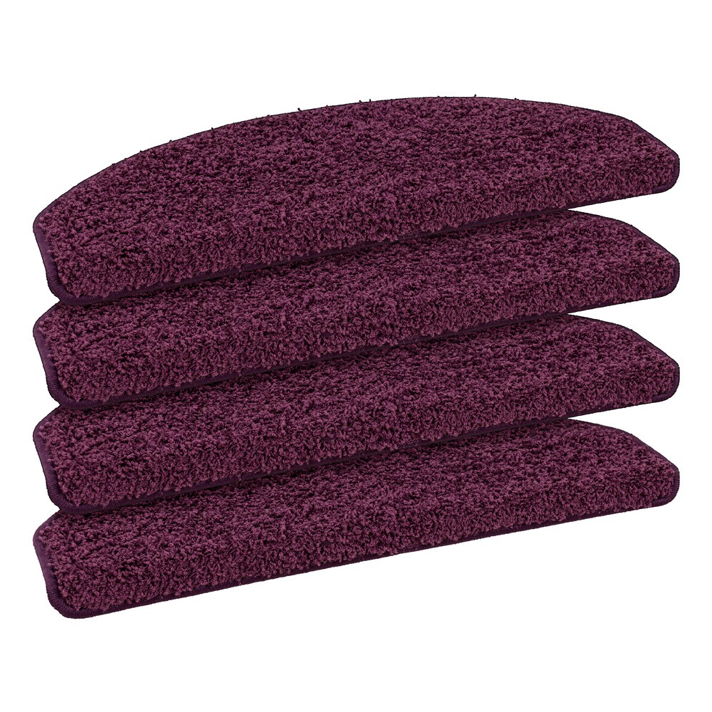Set of 1030 Shaggy Stair Tread Mats Glamour 28x65cm