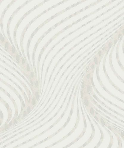 Wallpaper graphic ornaments shine white non-woven Marburg La Veneziana 3 57901