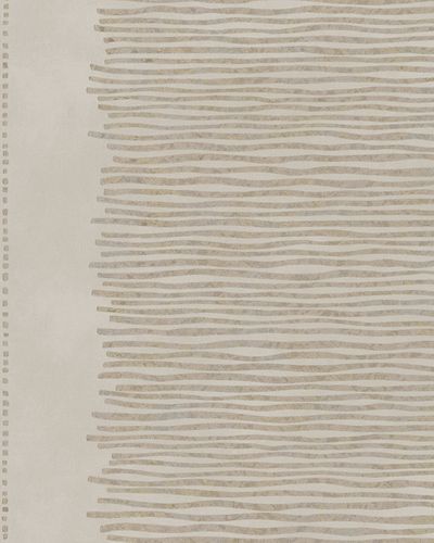 Wallpaper stripes Marburg gloss La Vie taupe gold 58116