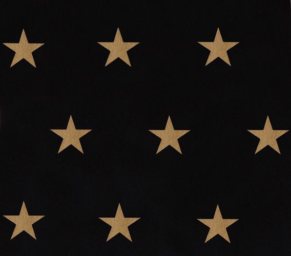 Wallpaper HOMEFACTO:RI Stars Shine black gold 34760-4