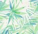 Wallpaper non-woven pal leaf green blue 34125-1 Designdschungel 1