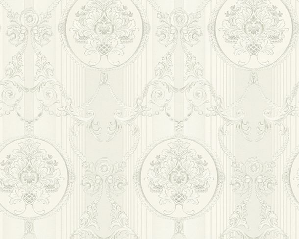 Wallpaper ornament silver gloss Hermitage 33083-3