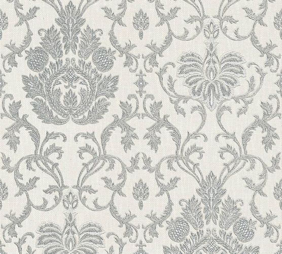 Wallpaper baroque ornaments grey gloss AS Belle Epoque 3390-10