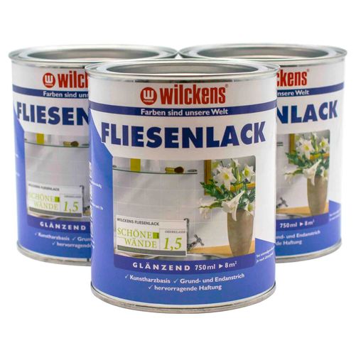 Wilckens Fliesenlack Fliesenfarbe 750ml Glänzend