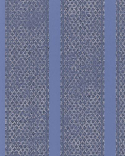 Article picture wallpaper stripes blue cream grey gloss Marburg Catania 58641