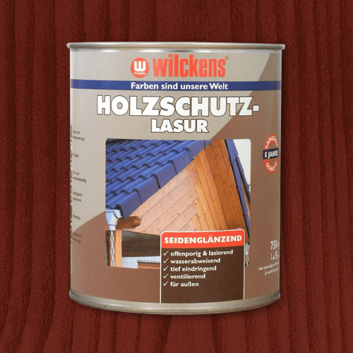 Holzschutzlasur Wilckens mahagoni 750ml Lasur Holz Wetter Schutz 