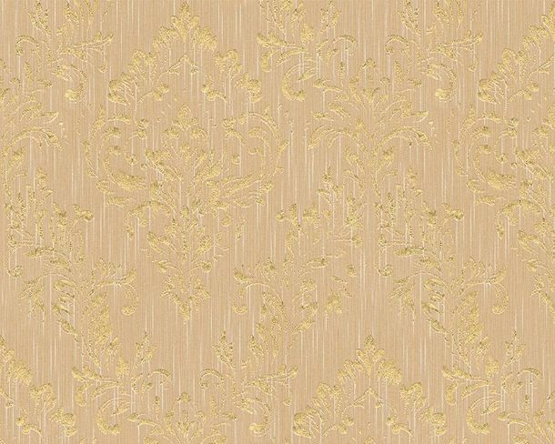 Artikelbild Tapete Textil Blumen Barock beige gold Metallic Silk 30659-4