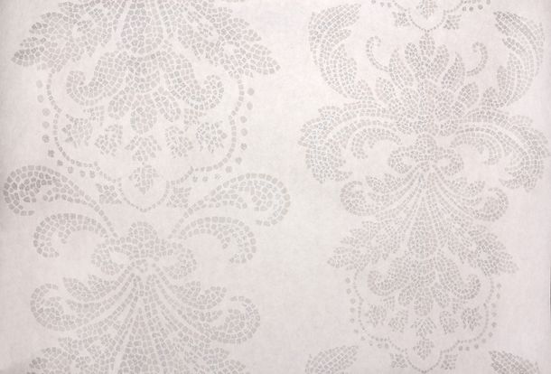 Wallpaper baroque pearl white Glitter Fuggerhaus Byzantium 4789-28