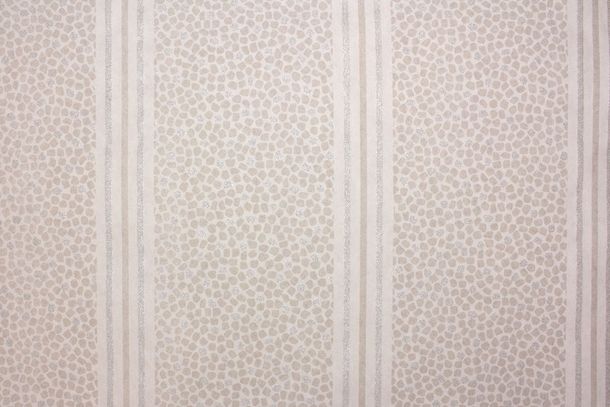 Wallpaper striped pearl white Glitter Fuggerhaus Byzantium 4790-31