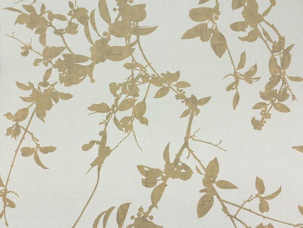 Article picture Wallpaper leaves gold gloss Fuggerhaus Secret Garden 4808-46