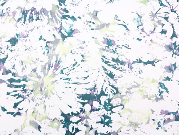 Article picture Wallpaper floral watercolour petrol Fuggerhaus Secret Garden 4810-34