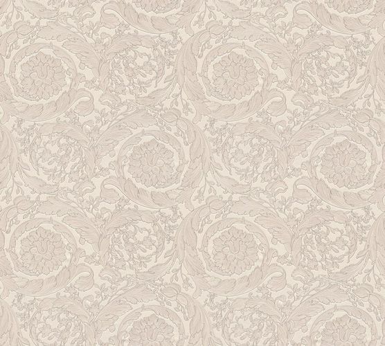 Wallpaper Versace Home flower silver white Metallic 93583-5