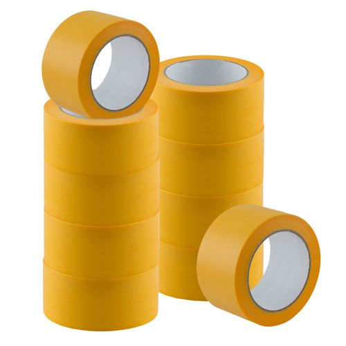 10x Adhesive Gold-Tape Masking Painting Tape 50m x 25mm