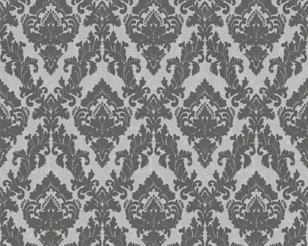 Fanfare Flock | 116-7026. Green flocked wallpaper