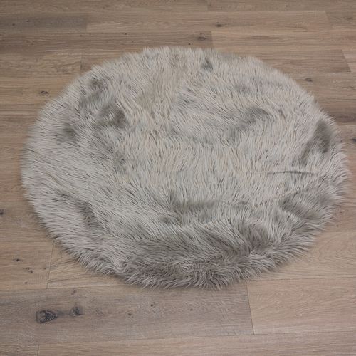 Sheepskin Carpet Rug Fluffy Sheep Skin Carpet Mat Imitation Fur round article picture