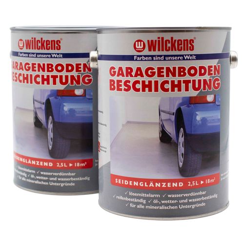 Garage Coating Wilckens Floor Paint silver grey 2.5 L