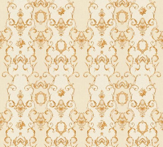 Wallpaper tendril beige white gloss AS Creation 34392-5