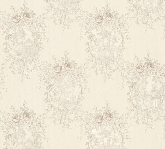 Article picture Wallpaper Landhaus white silver gloss AS Creation Chateau 534499-5