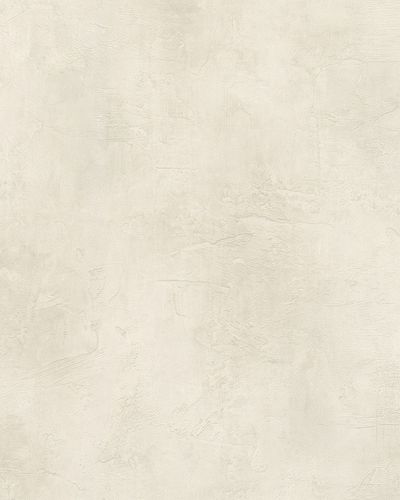 181717 Wallpaper plaster style used cream grey Marburg Loft 59308