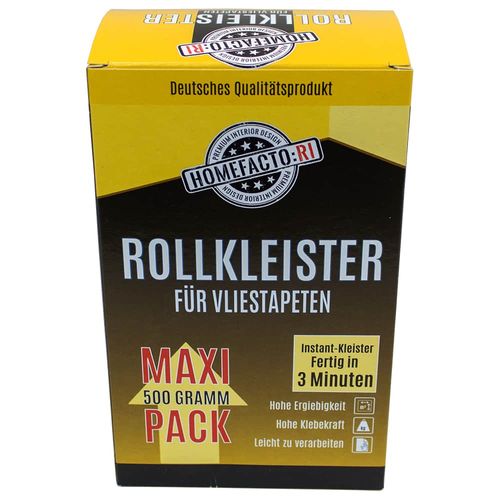 1x Maxi Pack Rollkleister Vlies Instant Kleister Vliestapeten 500g
