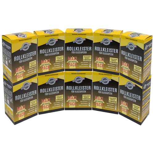 10x Maxi Pack Rollkleister Vlies Instant Kleister Vliestapeten 5kg