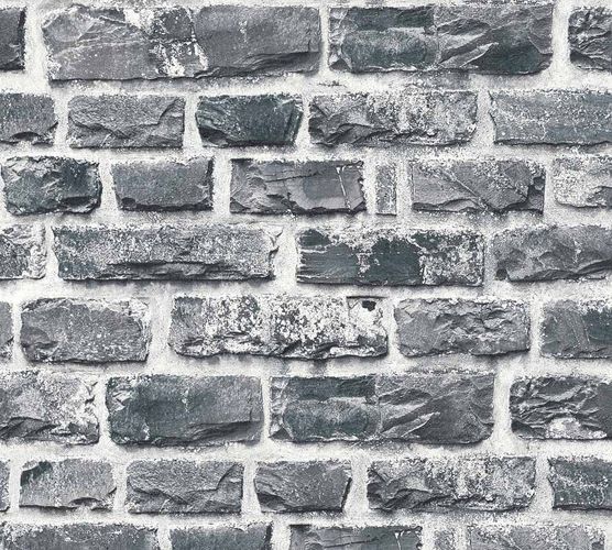 Wallpaper bricks stone design black Neue Bude 2.0 36140-4