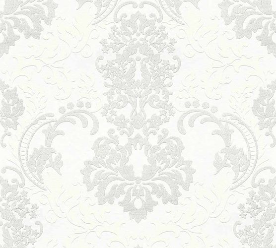 Wallpaper ornaments white light grey Neue Bude 2.0 36166-1