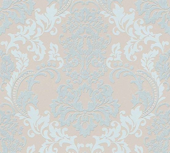 Wallpaper ornaments blue beige Neue Bude 2.0 36166-2