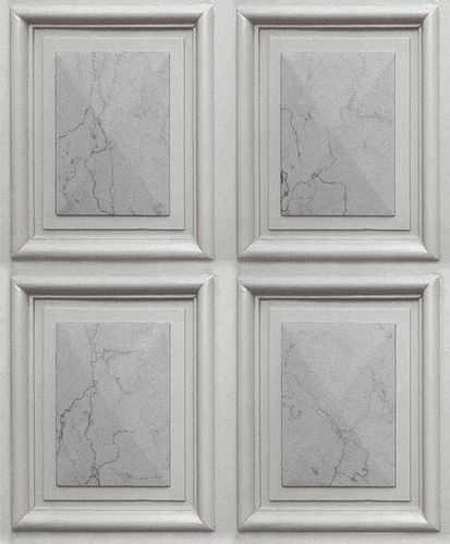 Wallpaper marble boarding 3D light grey Imitations Erismann 6319-10