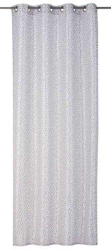 Eyelet Drape Millepunti non-transparent dotted silver 199104