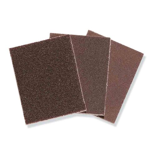 Produktbild Schleifplatten-Set 3-teilig Kontakt-Schleifplatten Schleifpapier fein mittel grob