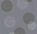 Wallpaper Non-Woven Circles Graphical grey black 34771-3 1