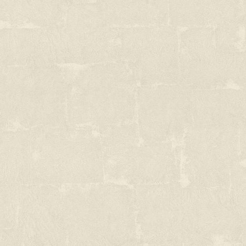 Rasch Non-woven Wallpaper tiles cream metallic 528626