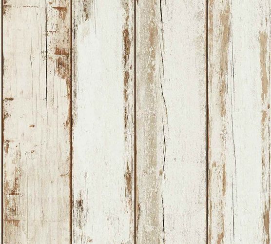 Non-Woven Wallpaper Wood panel Vintage cream 36893-1