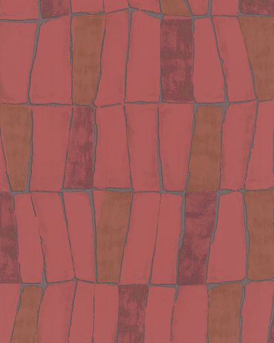 Illustration Wallpaper Grid Abstract red Metallic 31223