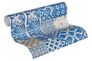 Non-Woven Wallpaper Tiles blue white 36923-1 2