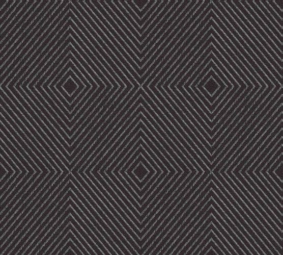 Non-Woven Wallpaper Graphic black grey gloss 36926-5