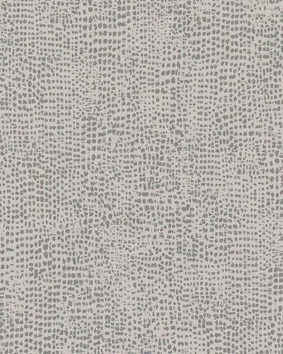 Wallpaper non-woven dotted cream-beige silver metallic 31304