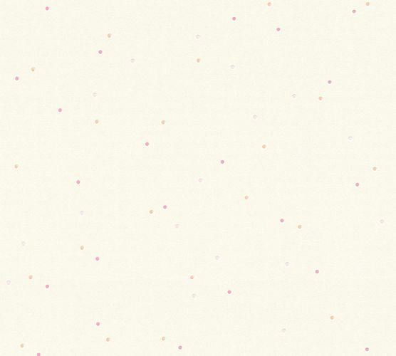 Kids Wallpaper Small Dots white rose 2194-59