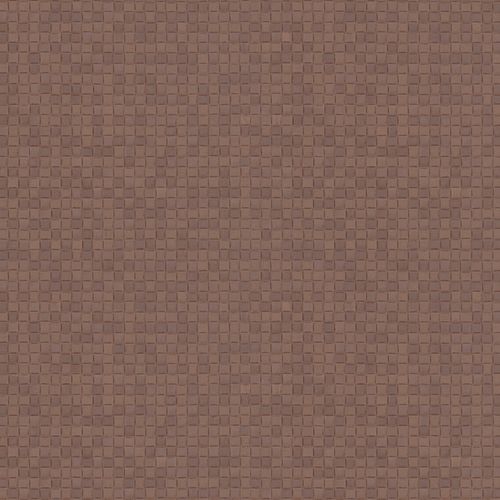 non-woven wallpaper mosaic design red -brown platinum 83943