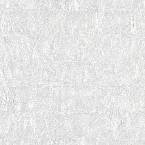 non-woven wallpaper stone look gray silver metallic 83944