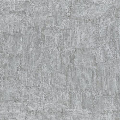 Wallpaper plaster optics gray silver metallic 83970