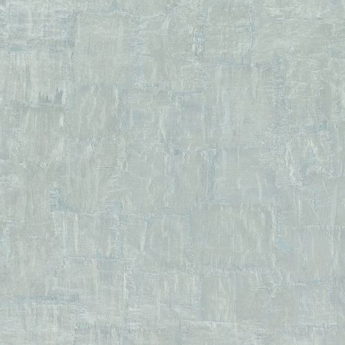 Non-woven wallpaper plaster optics turquoise metallic 83973