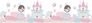 Bordüre Kinder Schloss Prinzessin weiß pink Glitzer 105499 1