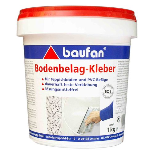 Baufan Bodenbelag-Kleber 1 kg leicht zu verarbeitender Klebstoff