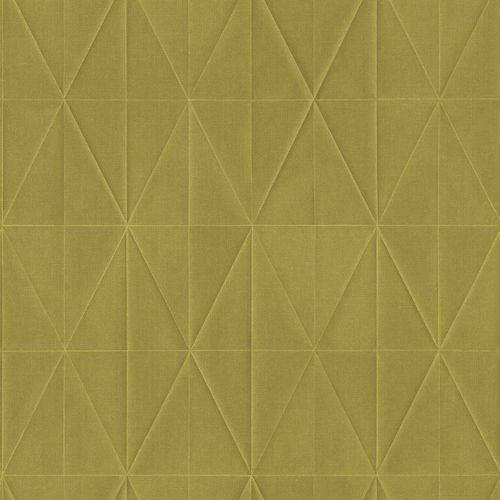 Article picture Non-Woven Wallpaper Rhombus 3D yellow green 148711