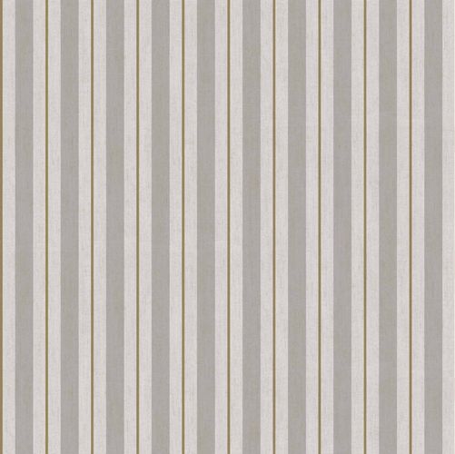 Vinyl Wallpaper stripped pattern taupe gold brown 007875